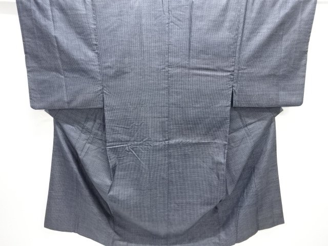 本場正藍泥染大島紬男物着物アンサンブル